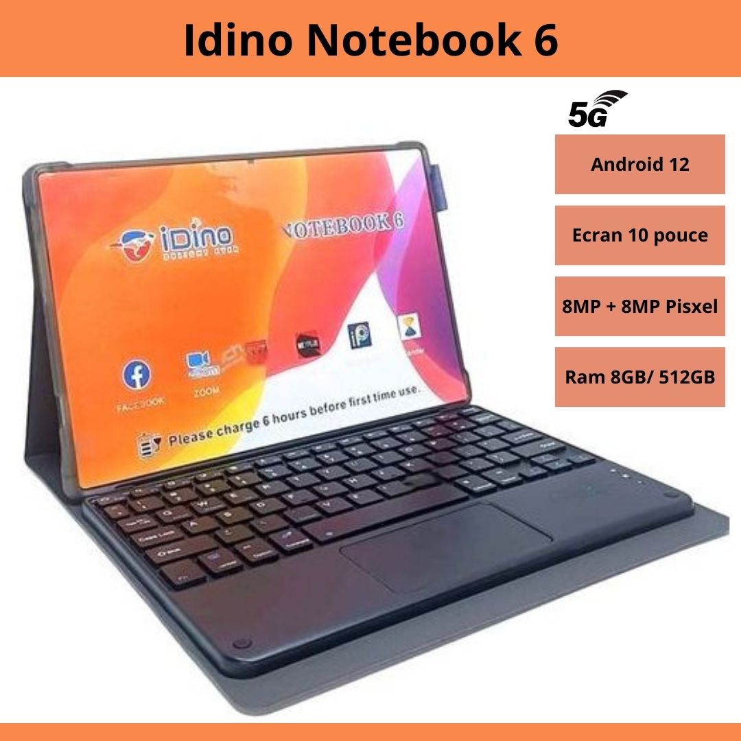 Tablette Idino Notebook 6 _ 8Gb Ram/ 512Gb – Informatique House